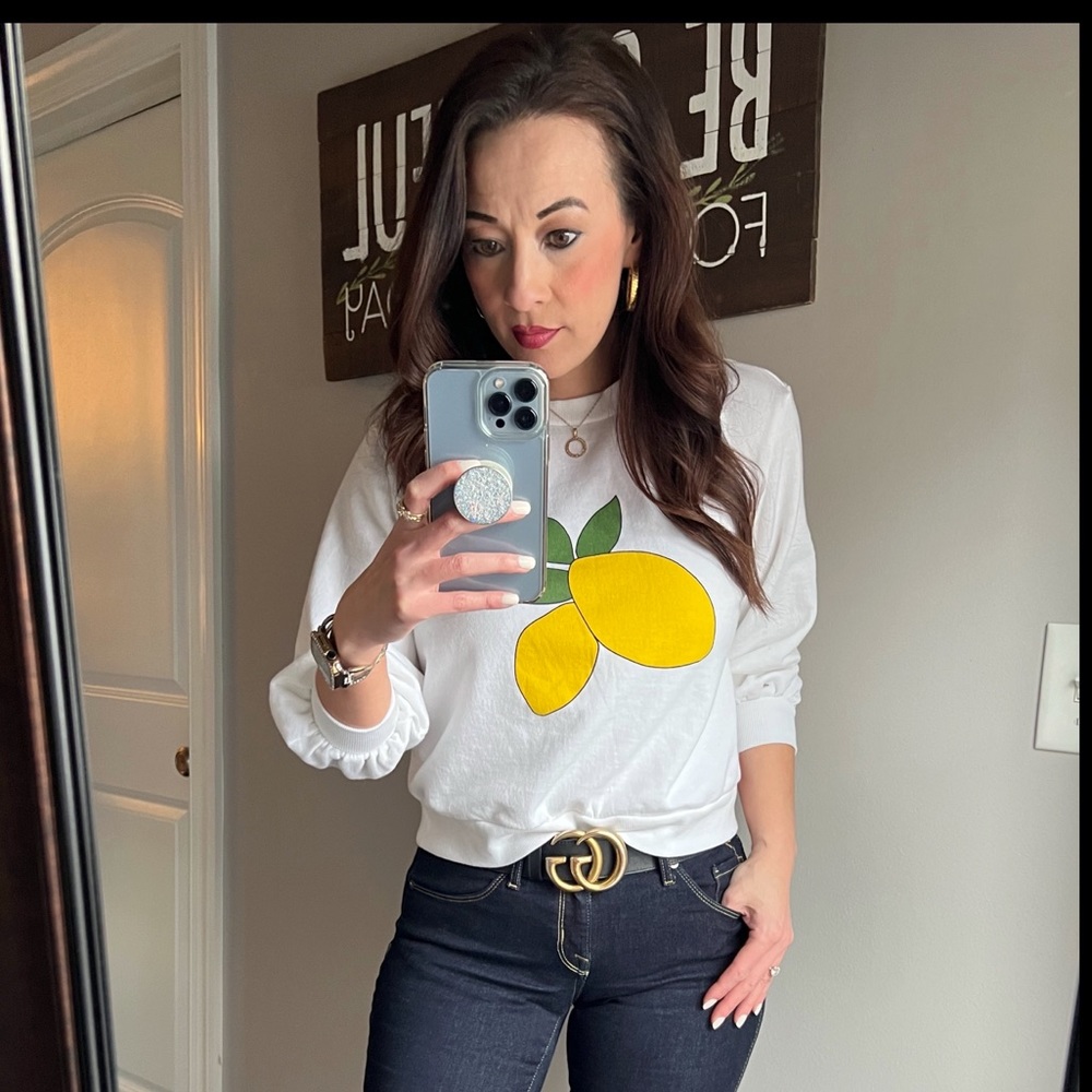 POPSUGAR Lemon Sweatshirt